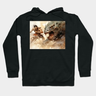 Monk Battles Monster Hoodie